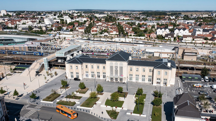 Vue aérienne du Pôle Gare en novembre 2024 Vue aérienne du Pôle Gare en novembre 2024