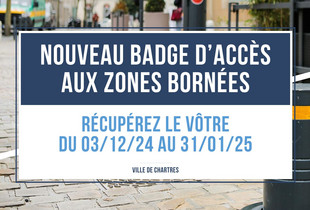 Demandez votre nouveau badge d'accès aux zones bornées de la ville