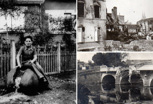 Photos de Chartres avant et après sa libération en 1944