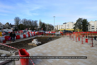 Les travaux du bhns sont en cours place Morard