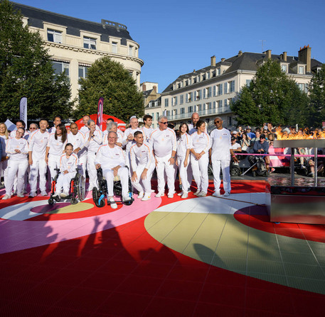 Relais de la Flamme Paralympique pour les JO de Paris 2024 à Chartres