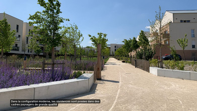 Réaménagement de l'avenue de Verdun : dans la configuration moderne, les résidences sont posées dans des cadres paysagers de grande qualité