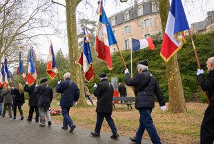 Cérémonie sur la butte des Charbonniers à Chartres