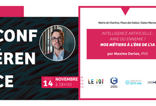 Conférence-débat « Intelligence artificielle : amie ou ennemie ? Nos métiers à l'ère de l'IA » avec Maxime Derian