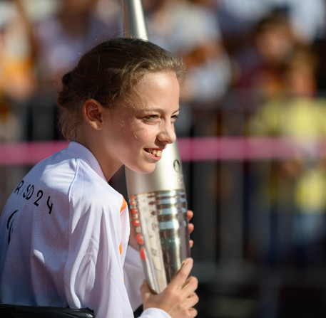 Relais de la Flamme Paralympique pour les JO de Paris 2024 à Chartres