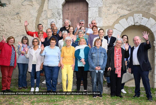 Les 25 membres d’AGIRabcd28, réunis en octobre dernier aux Abbayes de Saint-Brice