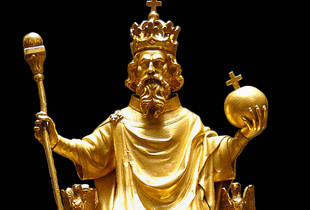 Statuette de Charlemagne - musée du Louvre, vers 1364-1380.