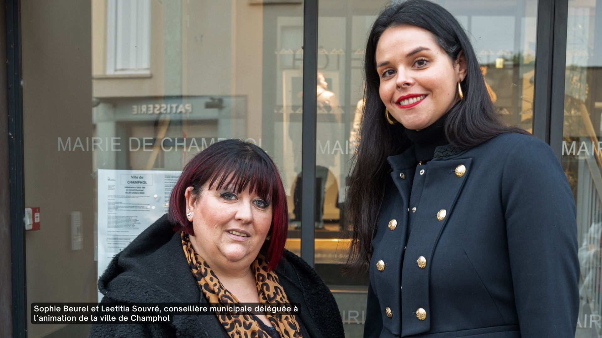 Sophie Beurel et Laetitia Souvré, conseillère municipale déléguée à l’animation de la ville de Champhol