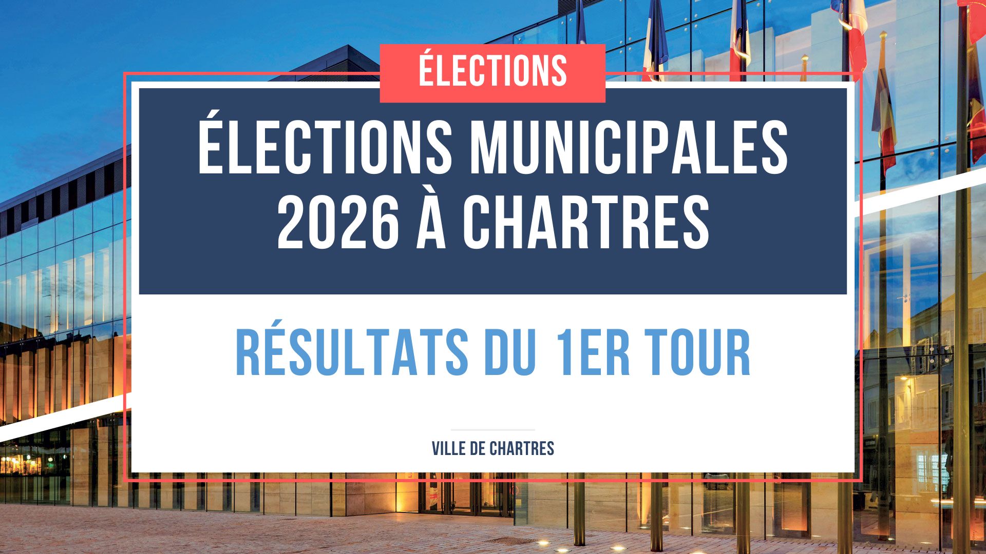 Résultats du 1er tour des élections municipales 2026 à Chartres Résultats du 1er tour des élections municipales 2026 à Chartres