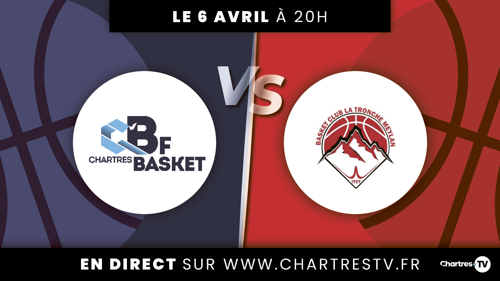 C'Chartres Basket Féminin vs La Tronche Meylan – Play Offs 2024