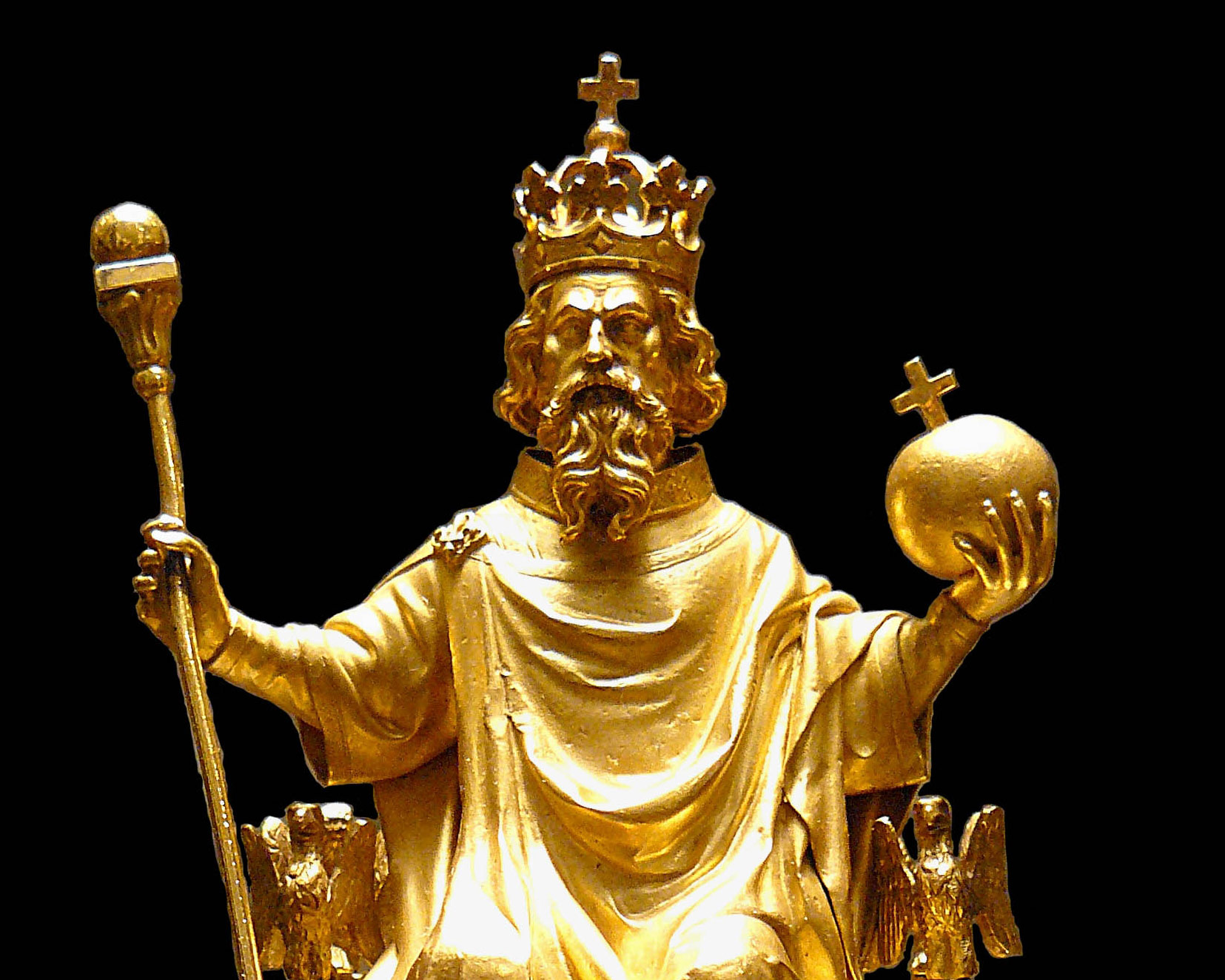 Statuette de Charlemagne - musée du Louvre, vers 1364-1380.