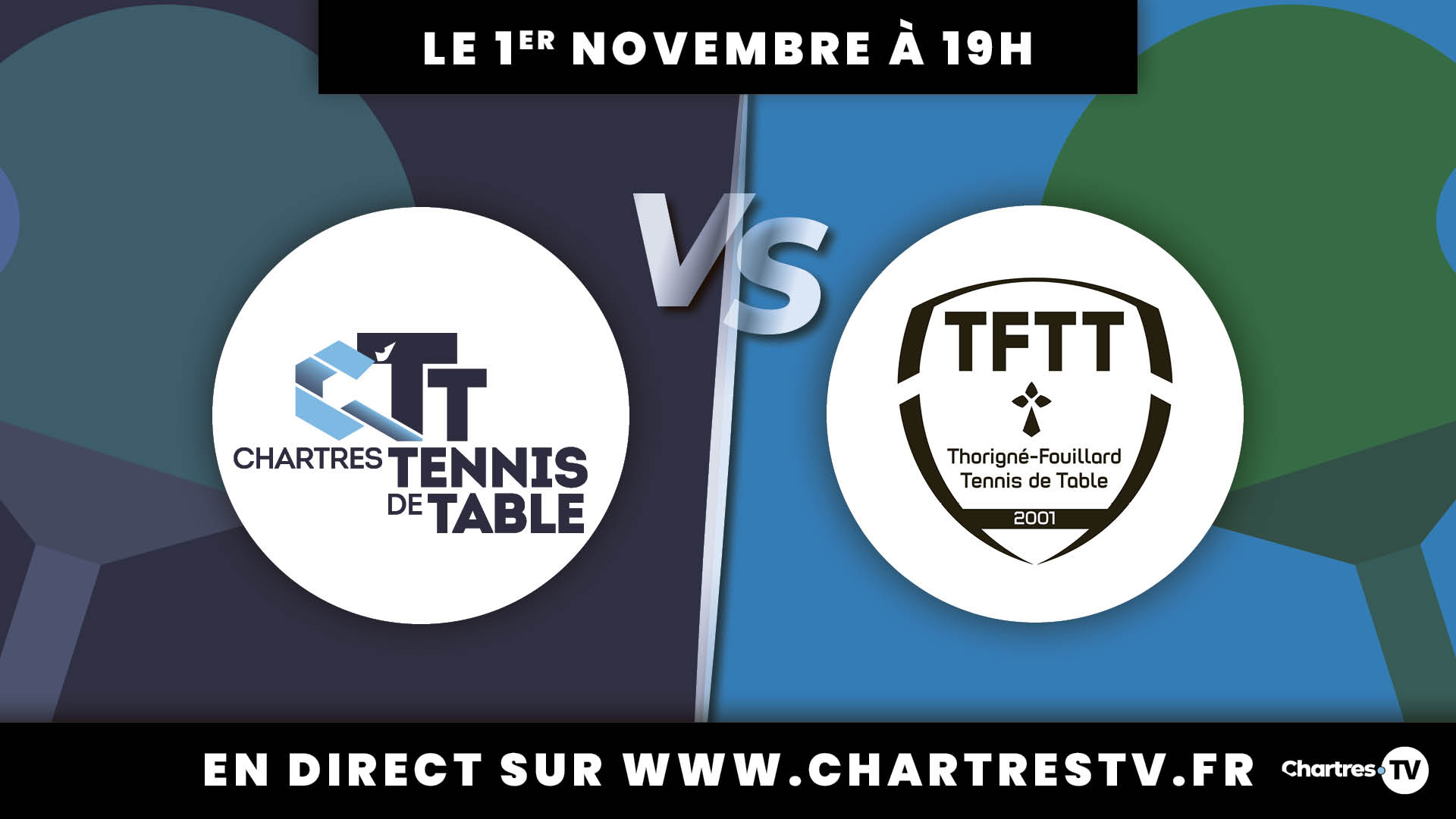 C'Chartres Tennis de table vs Thorigné Fouillard Tennis de table