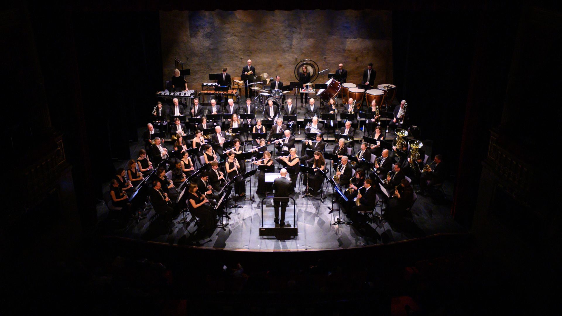 Visuel d'un concert de l'Orchestre d'Harmonie de Chartres sur scène