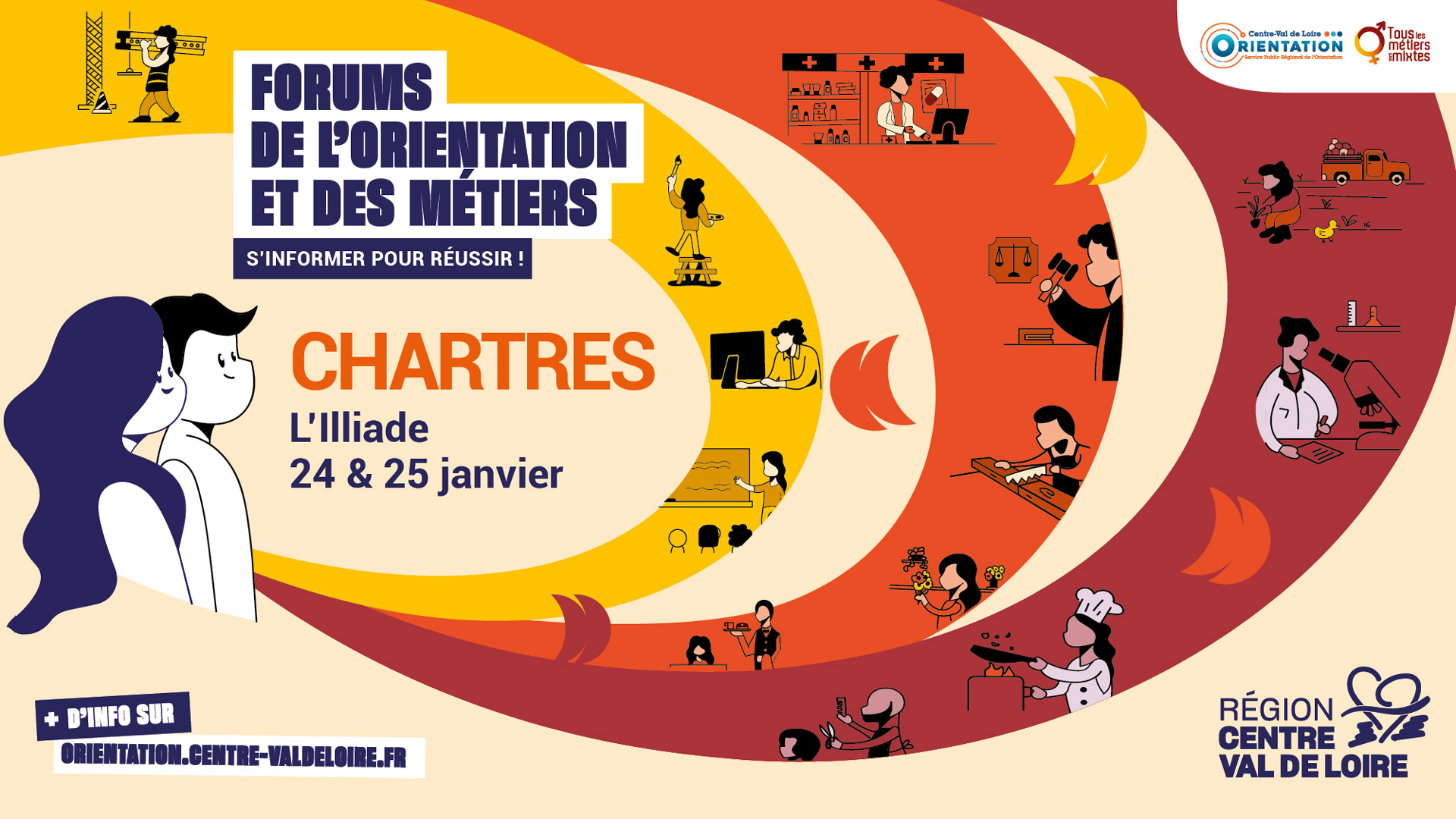 Forum de l'orientation et des métiers de Chartres 2025 – Illiade, parc des expositions