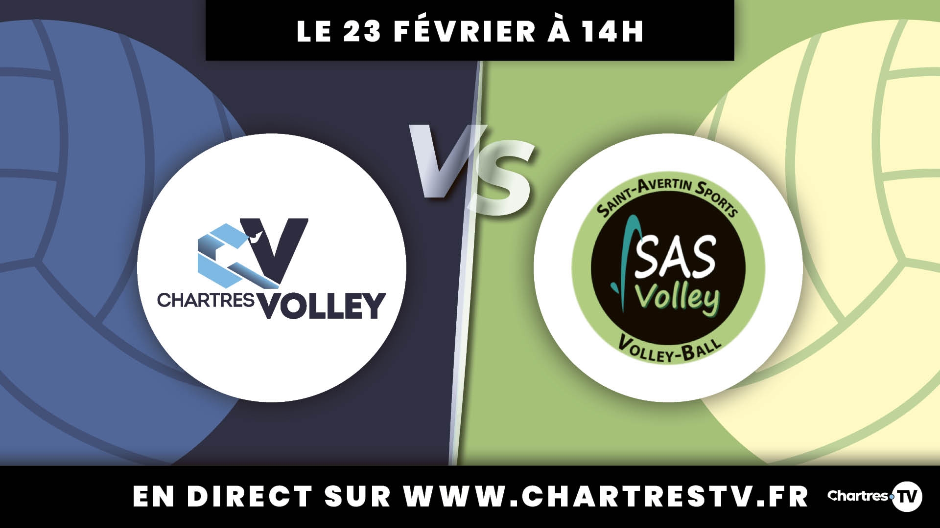 C'Chartres Volley vs Saint-Avertin Sport volley-ball