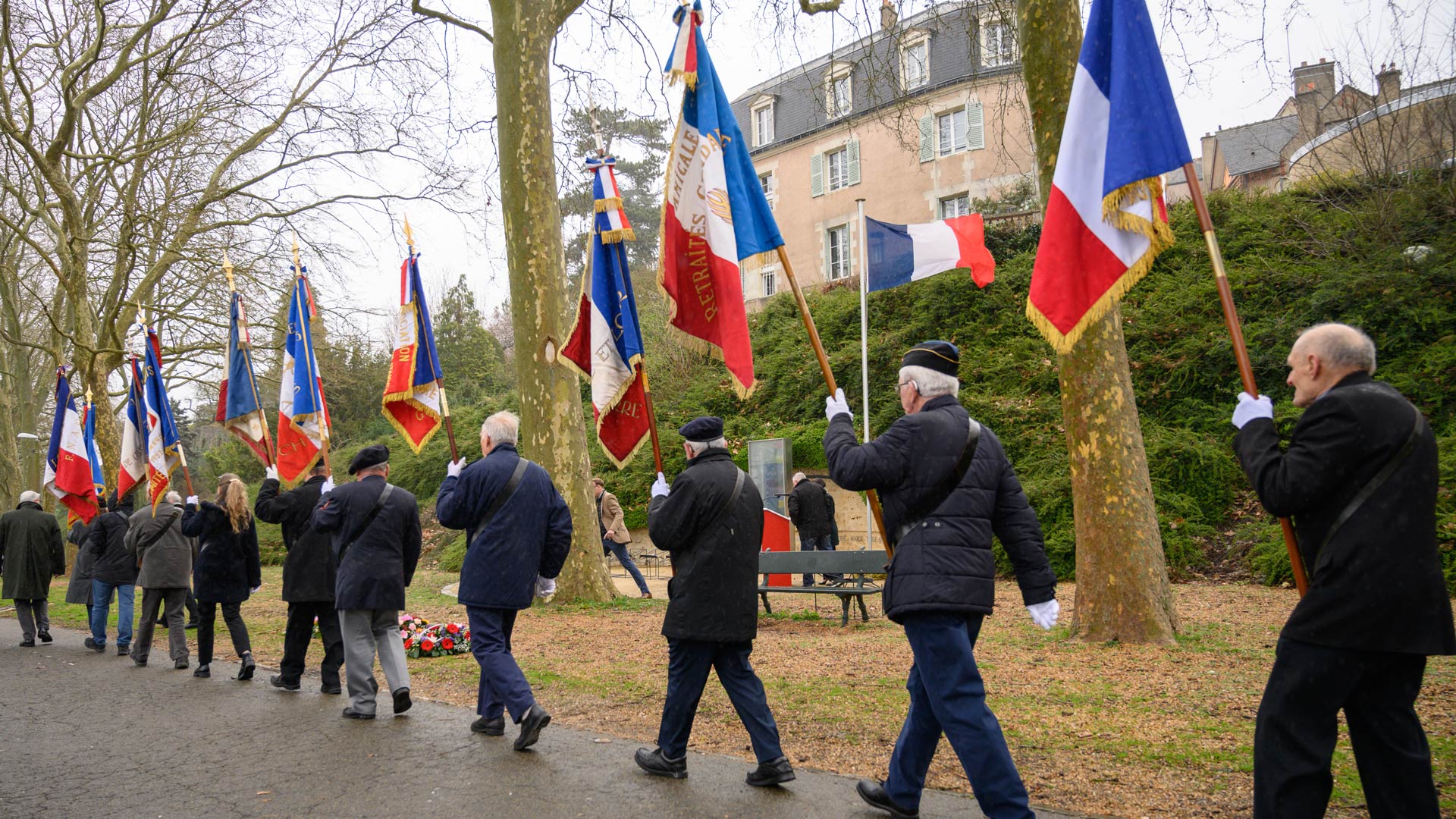 Cérémonie sur la butte des Charbonniers à Chartres