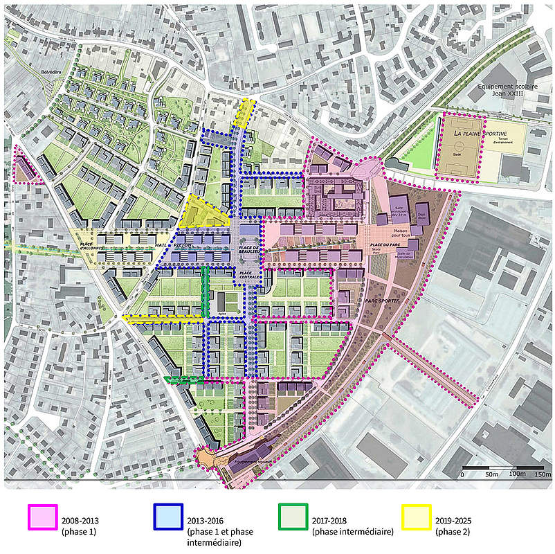 Carte du futur quartier - Quartier des Clos - NPNRU